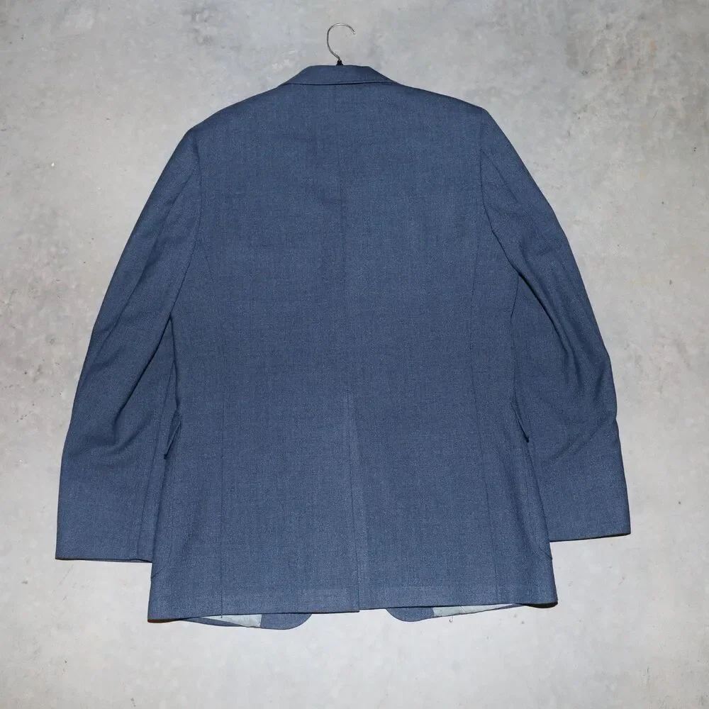 Adams Row‎ Blue Suit Tailored Blazer Sports Jacket Mens Dress Jacket Size 46R